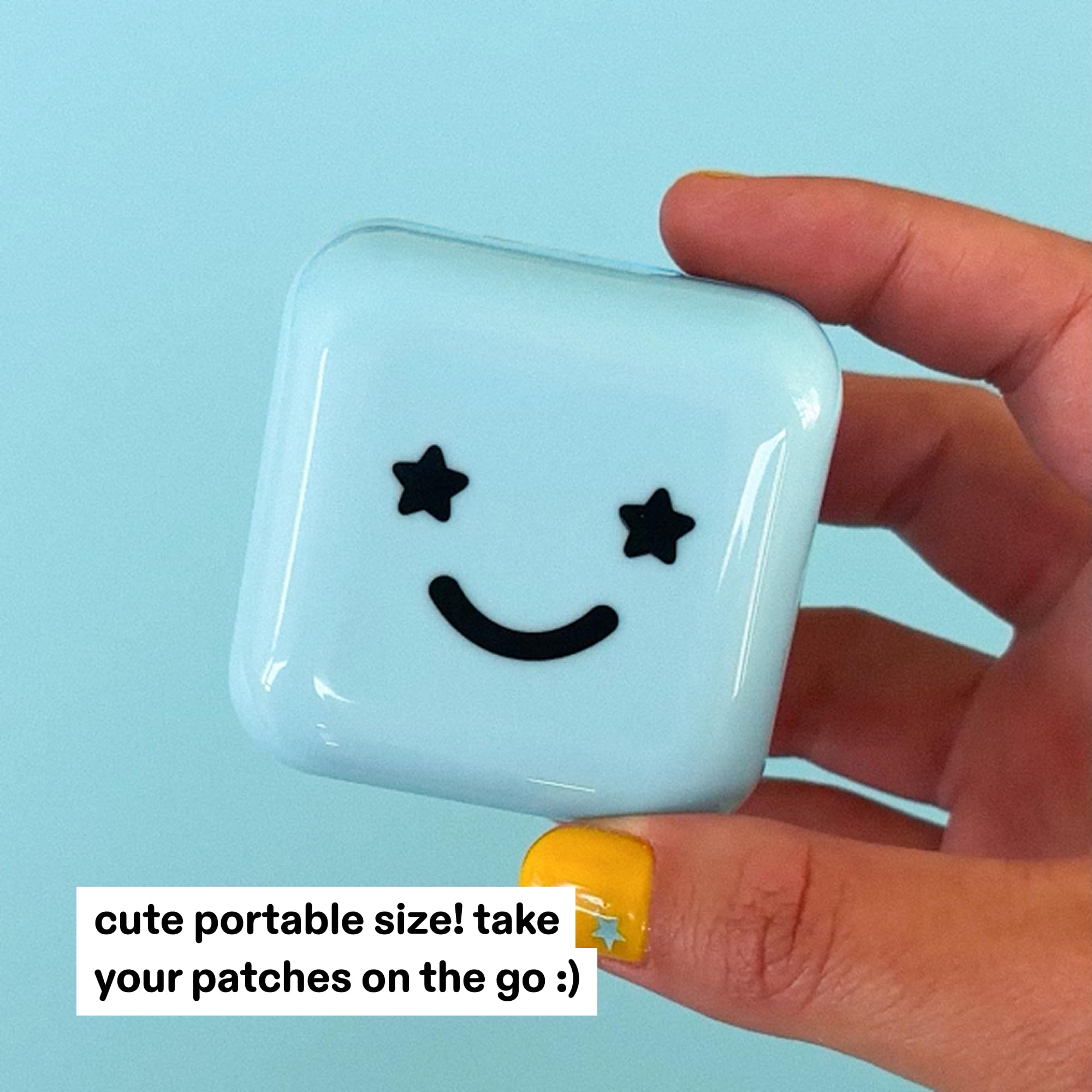 Starface Hydro-Star Pimple Patches + Big Yellow Compact, Clinically Proven Spot Shrinking in 6 Hours, Absorb Fluid and Reduce Redness, Hydrocolloid, Vegan and Cruelty-Free Skincare (32 Count): 32 Count (Pack of 1) Big Blue Compact Hydrocolloid + Salicylic Acid