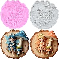 Vista 13 de Angel Baby - Moldes de silicona para decoración de pasteles, decoración de cupcakes, pasta de chicle de chocolate, juego de 4