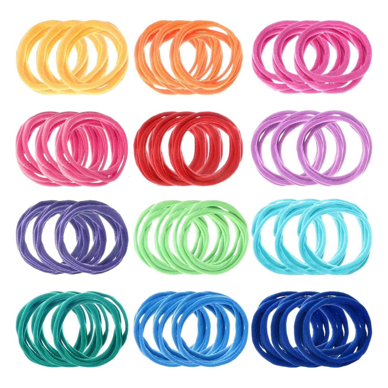 Myingaou 192 Pcs 7 Inches Potholder Loops Weaving Loom Loops Weaving Craft Loops with 12 Colors for DIY Crafts Supplies A