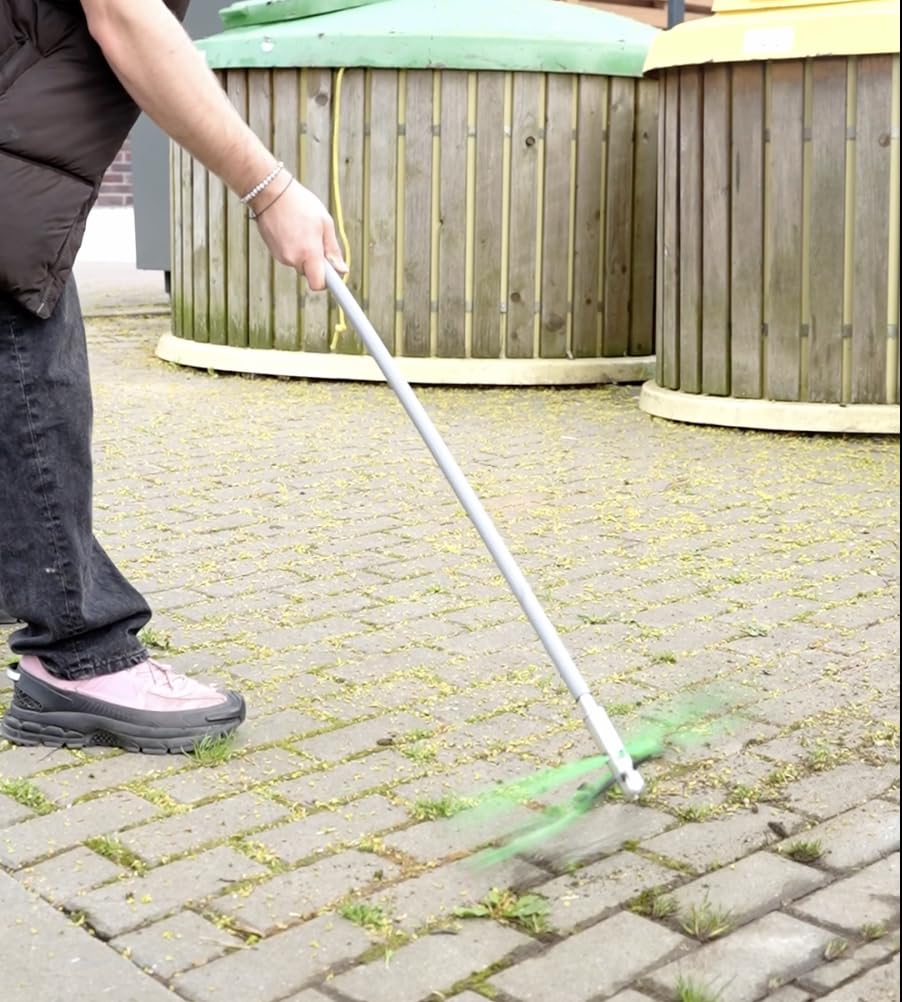 HANSA Brosse anti-mauvaises herbes Tornado Garden - Outil de jardin professionnel - Désherbage très efficace - Montage facile - Pas de coupe-bordure nécessaire