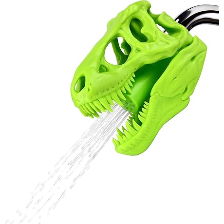 Funwares T-Rex Shower Head: Wash Your Worries Away with a ROAR!