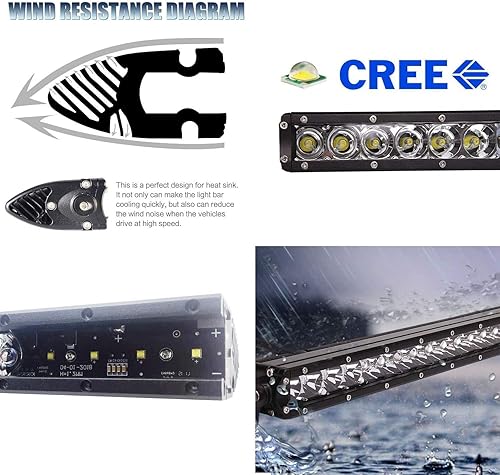 Miniatura 2 de iJDMTOY Kit de barra de luz LED de una sola fila de 30 pulgadas compatible con Jeep Wrangler 2018 Gladiador 2020 barra de luz LED de 150 W soportes