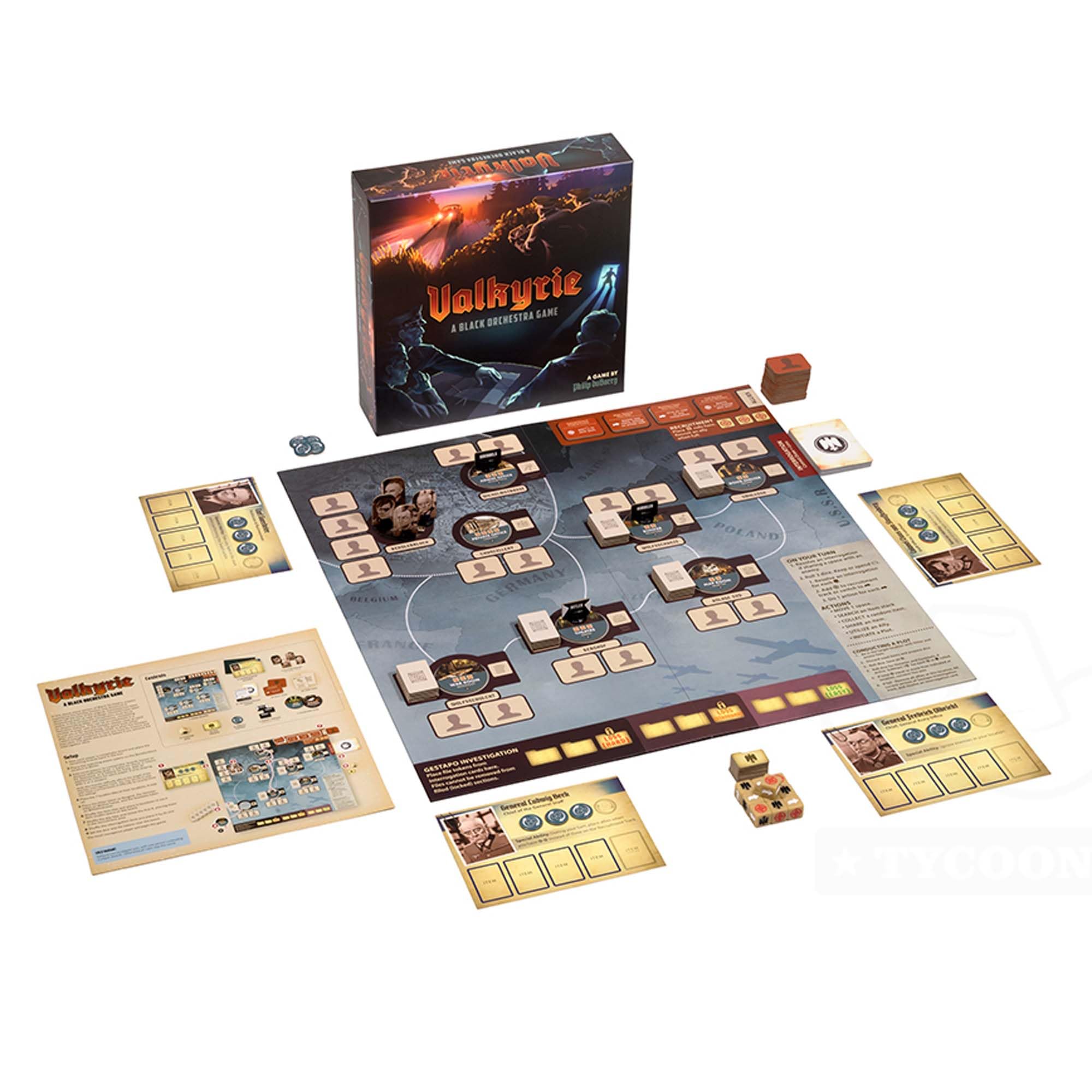 Victory Point Games | Valkyrie: A Black Orchestra Game | Gra planszowa | Wiek 14+ | 1-4 graczy | Czas gry ponad 30 minut