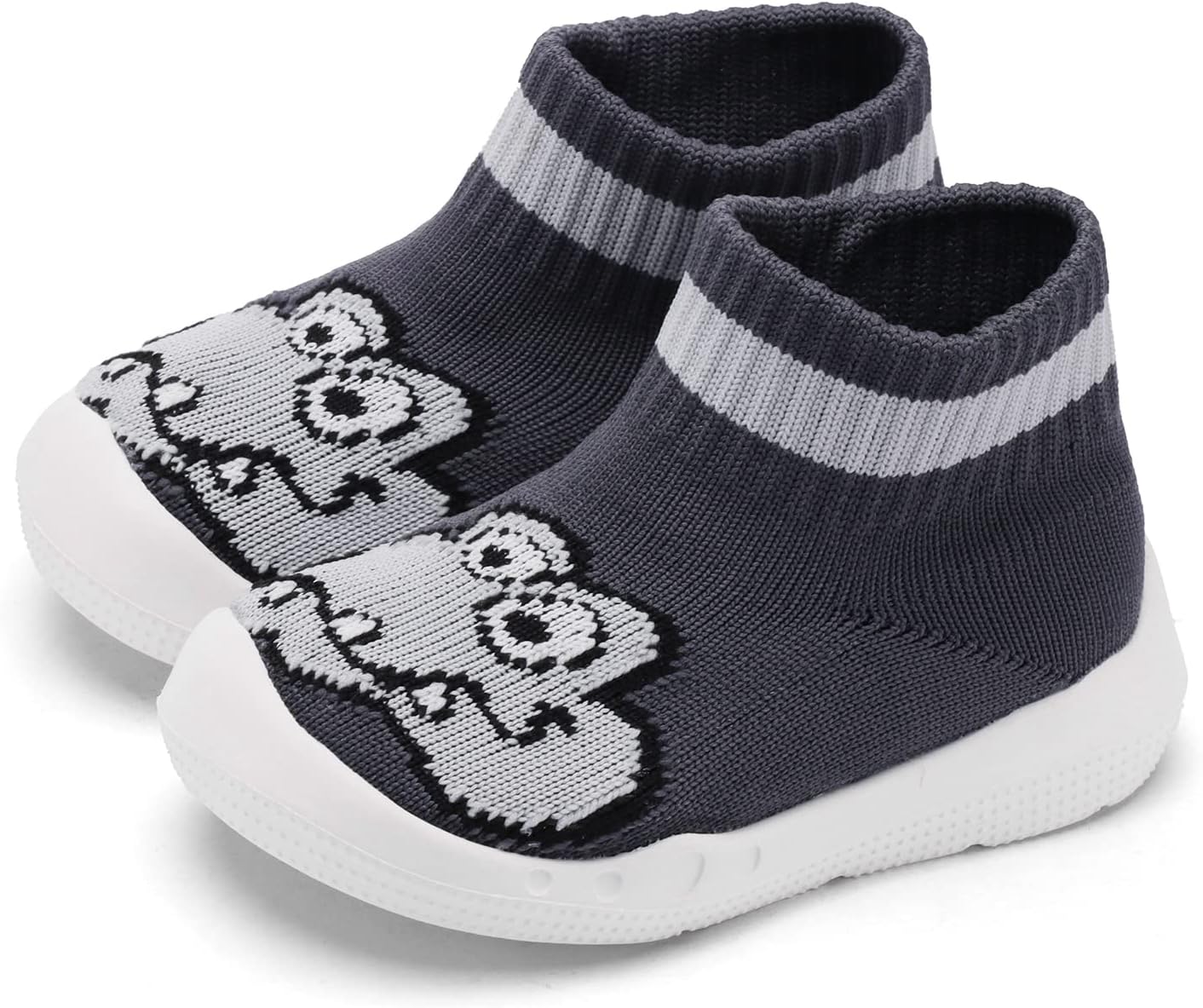 Engtoy Baby Shoes Sock Shoes Baby Walking Shoes Infant Non-Slip Breathable Slippers with Soft Rubber Sole Baby Boys Girls Slip On Sneakers