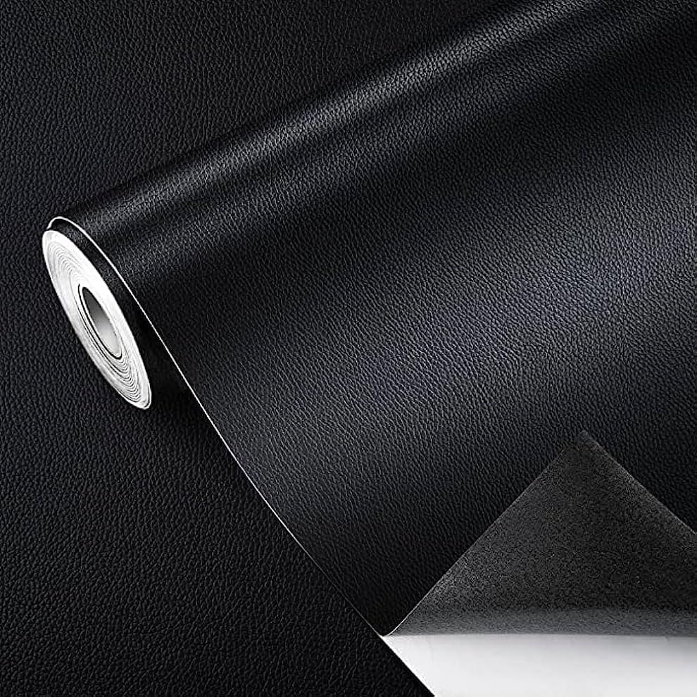 Black Self-Adhesive Leather Repair Patch, Waterproof and Durable for Sofa, Couch, Furniture, Car Seats, Handbags, Jackets – Quick Fix Anti-Scratch Upholstery Repair 30x60 Cm (Black)-image-9