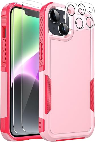 Ezanmull Funda para iPhone 14, a prueba de golpes, a prueba de caĂdas, cuerpo completo, 2 protectores de pantalla de vidrio templado + 2 protectores Ezanmull Funda para iPhone 14, a prueba de golpes, a prueba de caĂdas, cuerpo completo, 2 protectores de pantalla de vidrio templado + 2 protectores