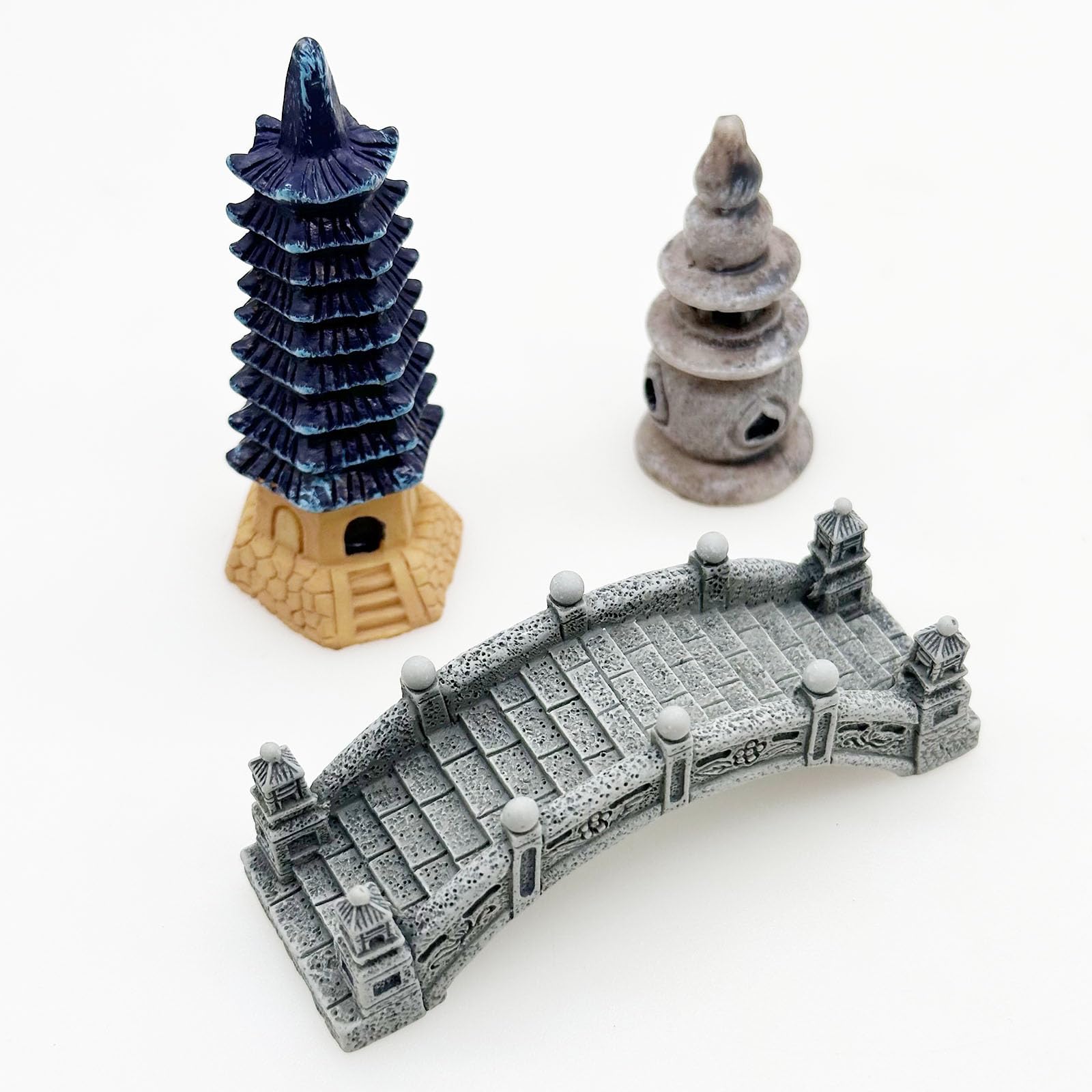 Cayway 44 PCS Mini Zen Accessoires de Jardin Féerique, Kit Miniature Jardin pour Décoration de Maison de Poupée