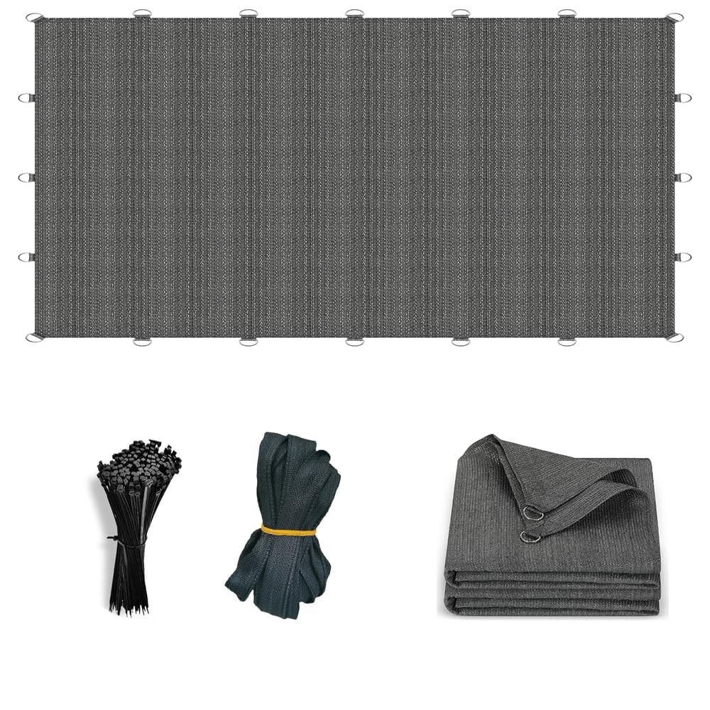 Photo 1 of JUNFLYING 10x20 FT Shade Cloth, 90% UV-Resistant Sun Shade with D-Rings
