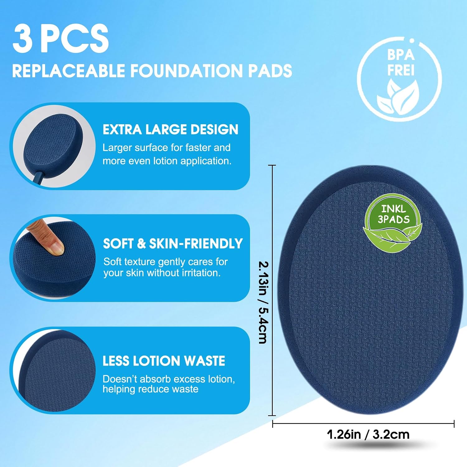 Long Handle Back Lotion Applicator 19" | Self Tanner & Sunscreen Applicator, For Back and Feet, Easy Reach Body Lotion, For Women Men Seniors and Kids