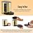 Weekly Pill Organizer - 2Pack - 4 Times-A-Day, Daily Stackable Medication Reminder - Weekly AM/PM Pill Box with 7 Individual Stacking Cases, a Everyday Medicine Organizer for Vitamins, Black & Gold