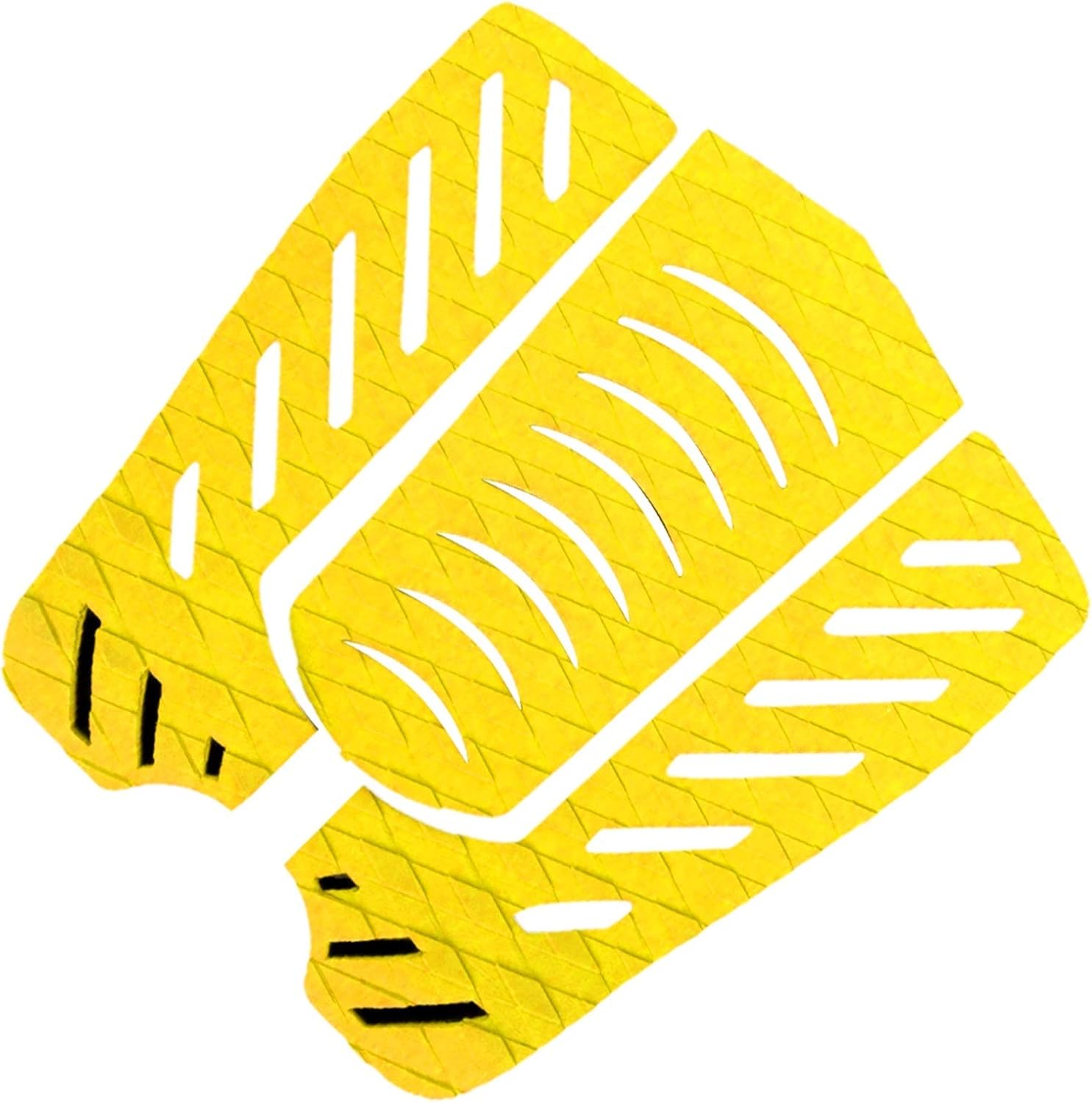 3 Piece EVA Anti-Slip Surfboard Tail Pads Surf Board Traction with 3M Adhesive Skimboards Grip Mat