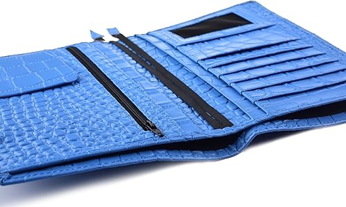 Miniatura 4 de Funda de planificador B6 de cuero auténtico, organizador personal con bucle para bolígrafo, ranuras para tarjetas, bolsillos con cremallera,
