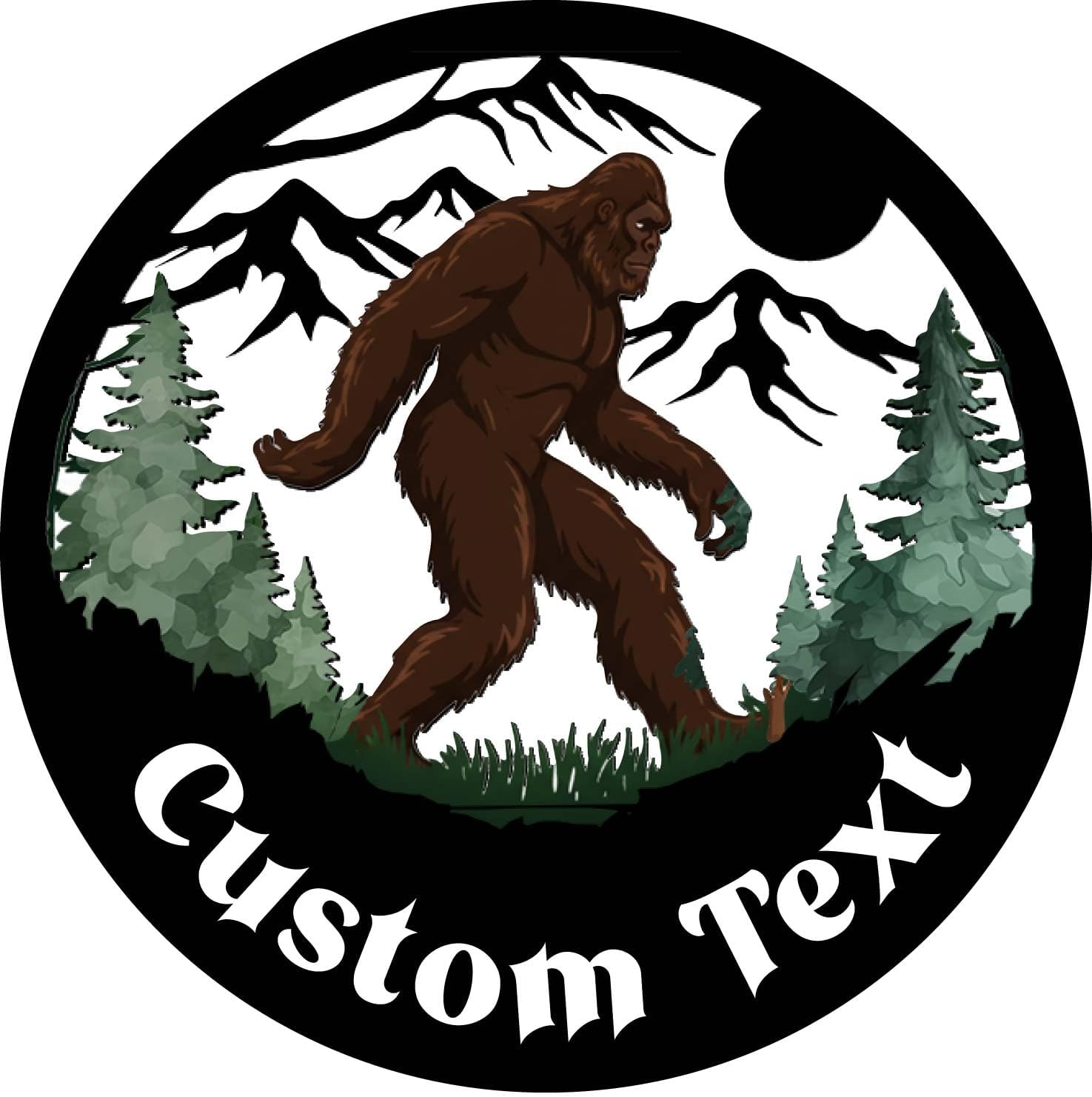 Colorful Big Foot Sasquatch Gifts, Custom Signs Outdoor Metal, Sasquatch Garden Statue Ornament Gifts Decorations for Dad/Men, Perfect for Garden, Patio, Lawn Decor