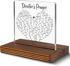 Director Prayer Desk Decor Sign, Inspirational Christian Gift for Educational Leaders and Program Directors, Faith-Based Prayer Plaque for Office Desk, Graduation or Appreciation Gift EC269