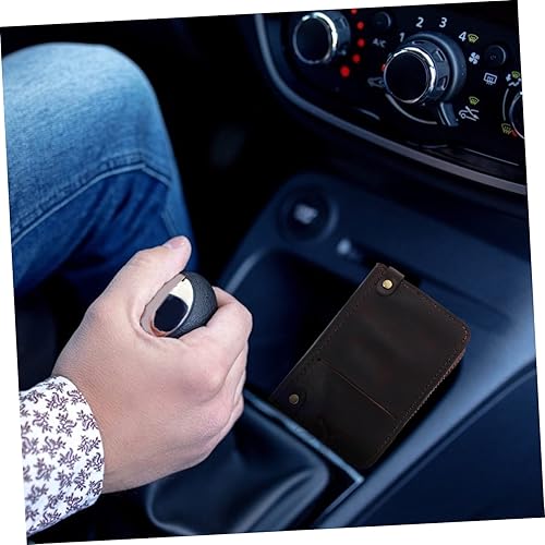 Miniatura 6 de ERINGOGO 2 pcs key case zip wallet wallets for men leather zip lock organizer Zipper Car Key Bag car case key