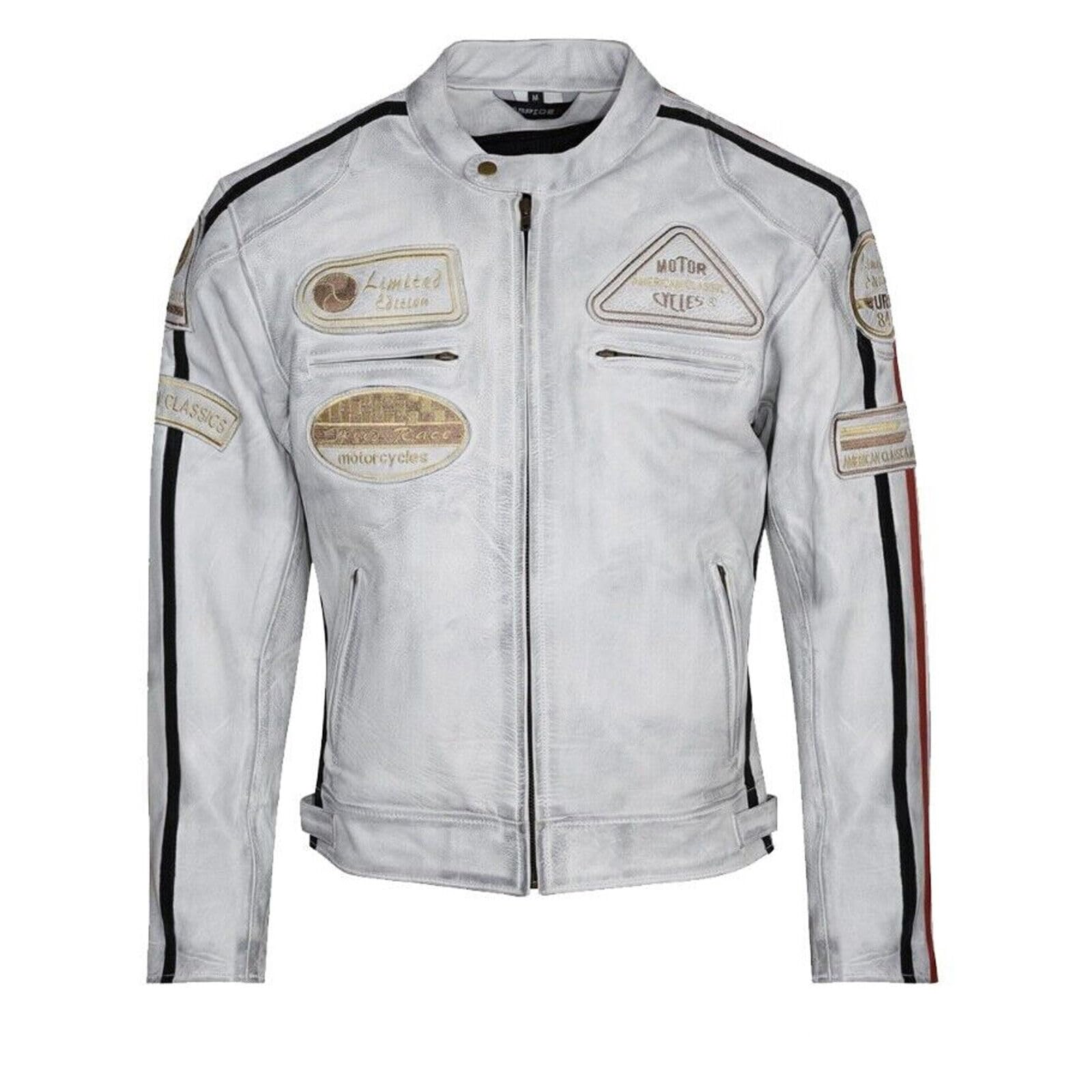 Giacca da Moto Donna Pelle Scooter Cafe Racer da Donna Vintage