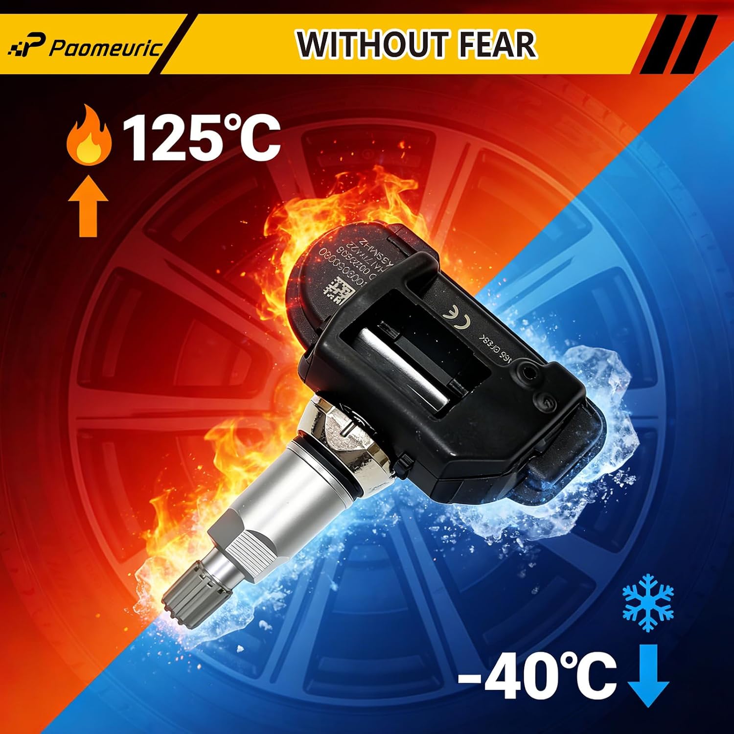 A0009050030 Tpms Sensors Set of 4 Tire Pressure Sensor Compatible for Mercedes-Benz for Smart Tire Pressure Monitoring System Replaces # 9050030 A0009057200 9057200