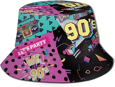 Retro 80s 90s Icons Sun Hat for Men 
