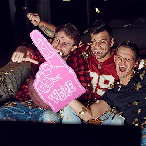 Miniatura 5 de Yardwe 3 unids gigante de espuma dedo número 1 espuma universal mano porristas espuma mano puntero deportes eventos accesorios para animadoras