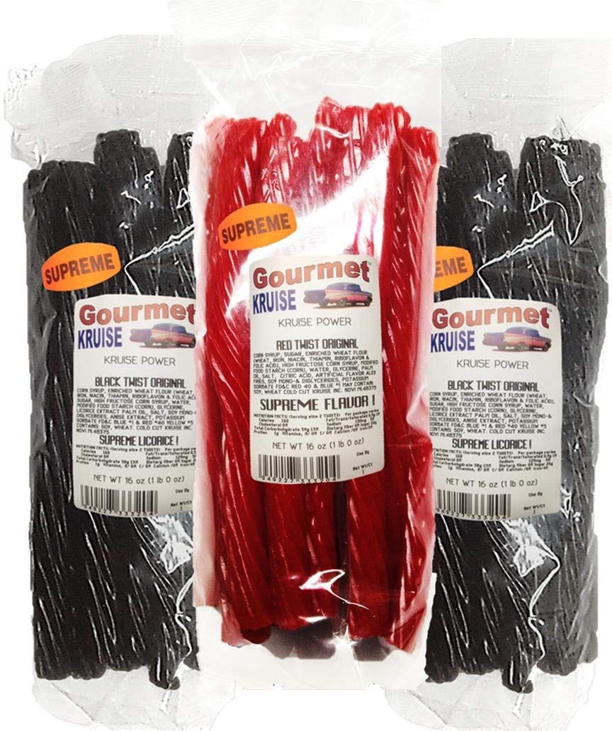 Black Licorice Original Twist 21lb Bags (1) Red Twist