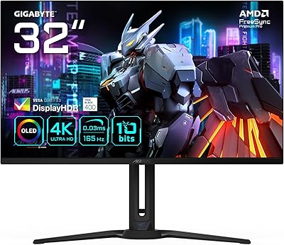 Gigabyte AORUS FO32U 31,5” UHD-Gaming-Monitor – 3840 x 2160 (UHD), 165Hz, 0,03ms, 250 cd/m², FreeSync Premium Pro, DisplayHDR True Black 400, HDMI 2.1, DisplayPort 1.4