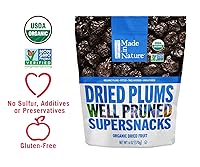 Vista 3 de Made In Nature Ciruelas secas orgánicas, 6 onzas