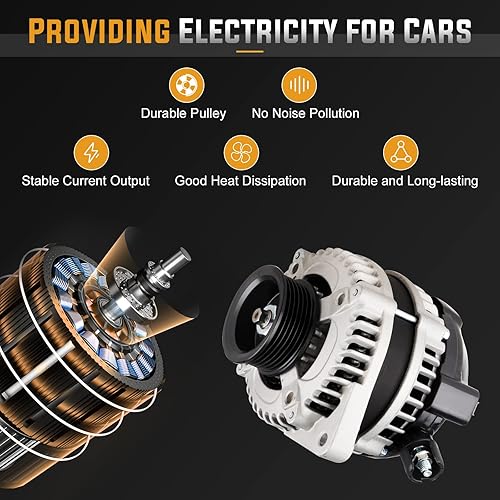 Miniatura 5 de Alternador de repuesto compatible con Honda Accord 3.5 3.5L 2008 2009 2010 2011 2012 2010 Accord Crosstour 3.5 3.5L reemplazar AND0483 VND0483
