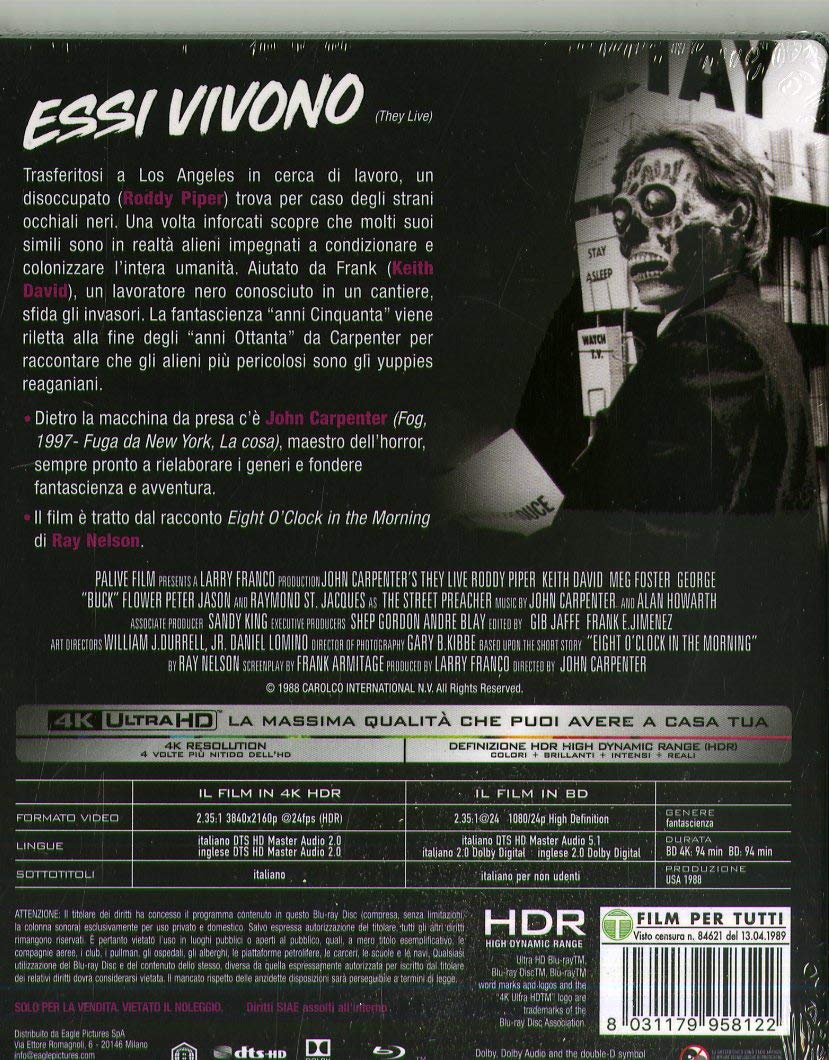 Essi Vivono (4K Ultra-HD+Blu-Ray)