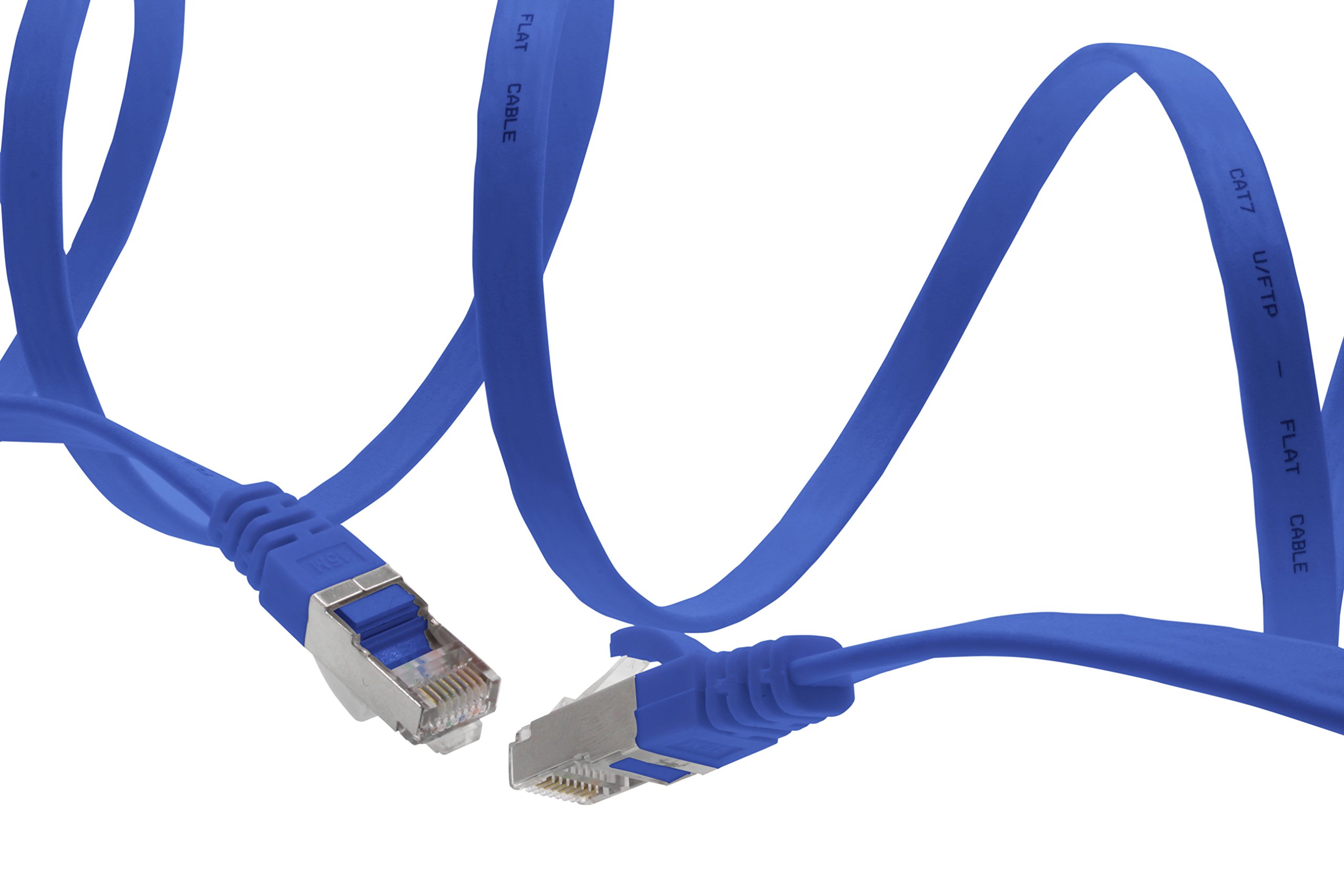 Cavo di rete piatto ultrasottile in linea u/utp cat.6 gigabit ready blu