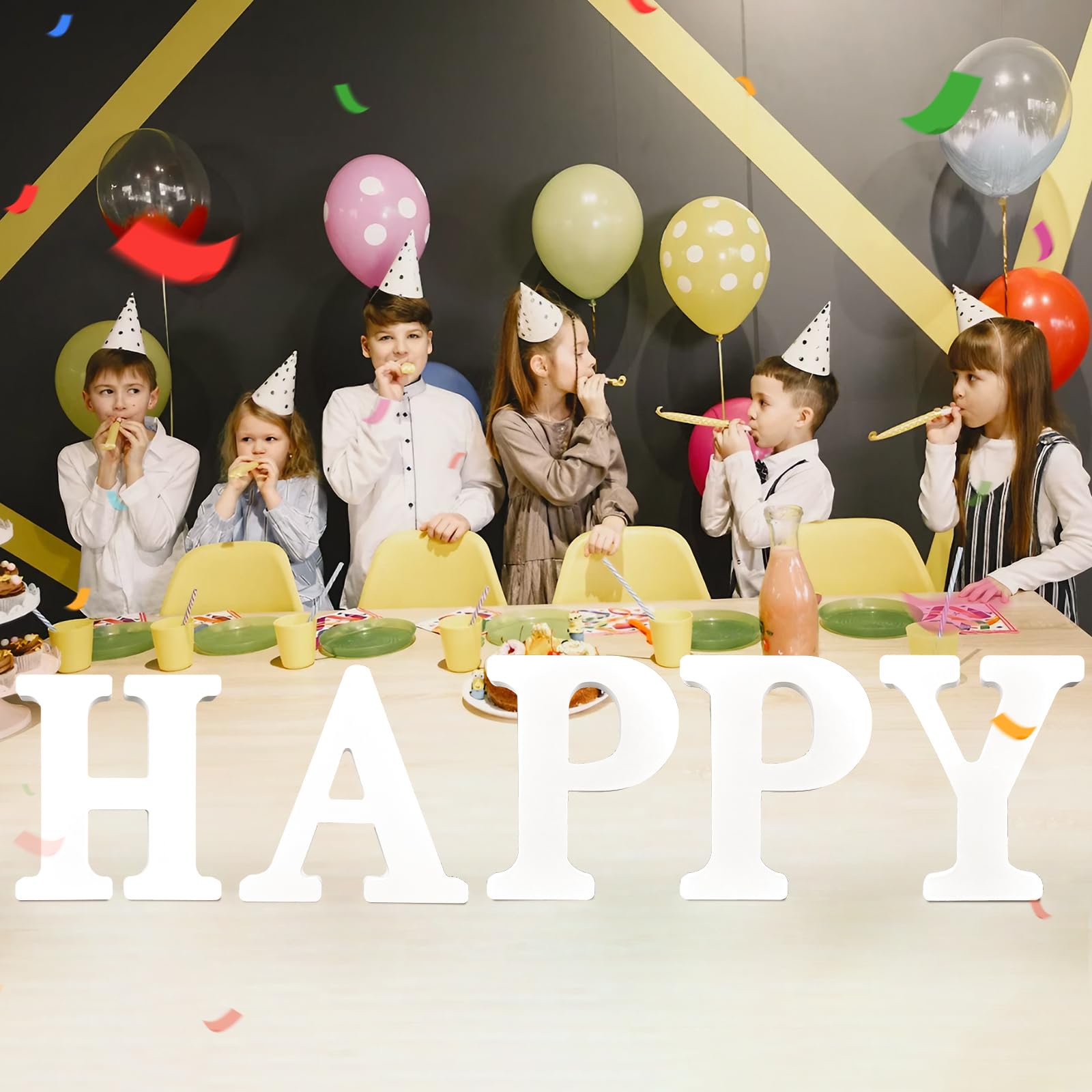 AOCEAN 12 Inch White Big Wood Letters Unfinished Wooden Letters for Wall Decor Decorative Standing Letters Slices Sign Board Decoration for Craft Home Party Projects (R)