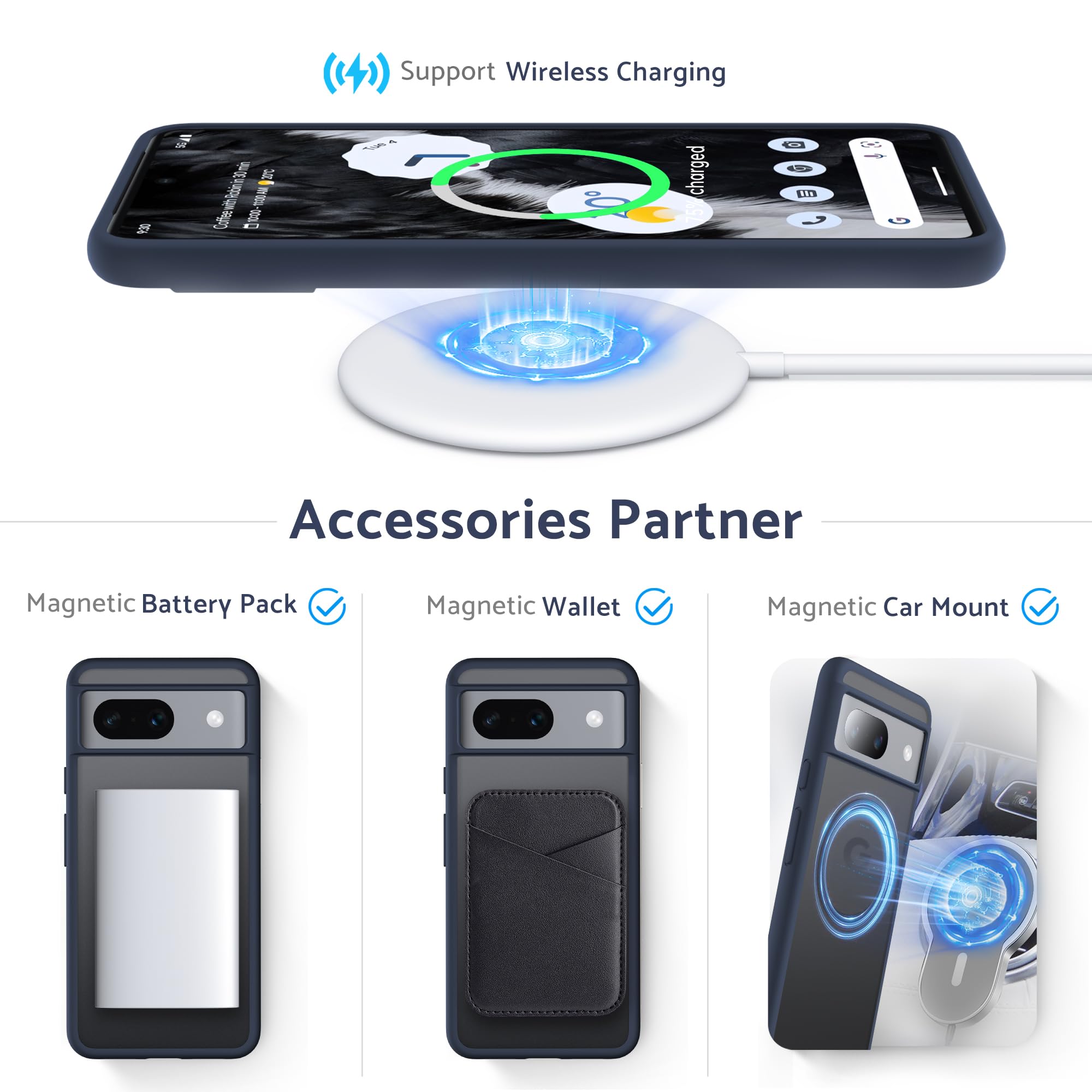 Anqrp Mist Series Cover for Google Pixel 8 5G, [Translucent Matte