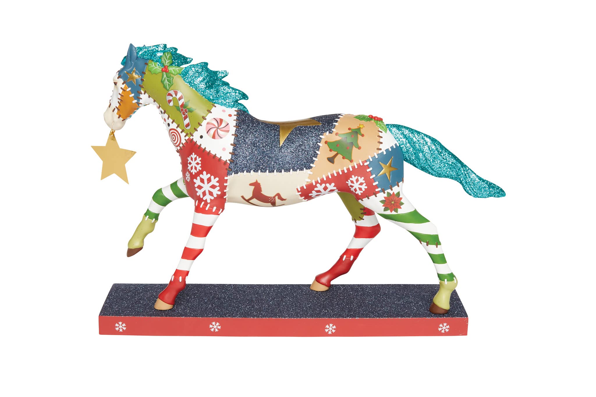 Enesco The Trail of Painted Ponies Tatil Yama İşi Midilli Heykelcik, 18 cm, Çok Renkli