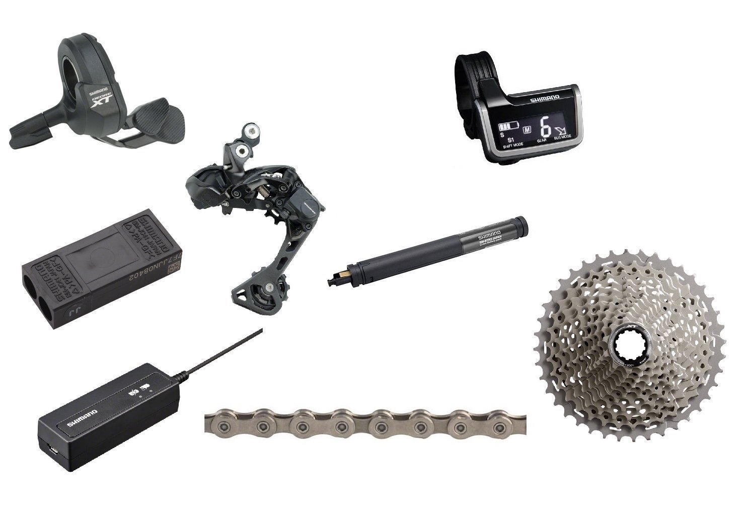 Amazon | シマノ XT 8050 Di2 8ピース グループセット クランクセット