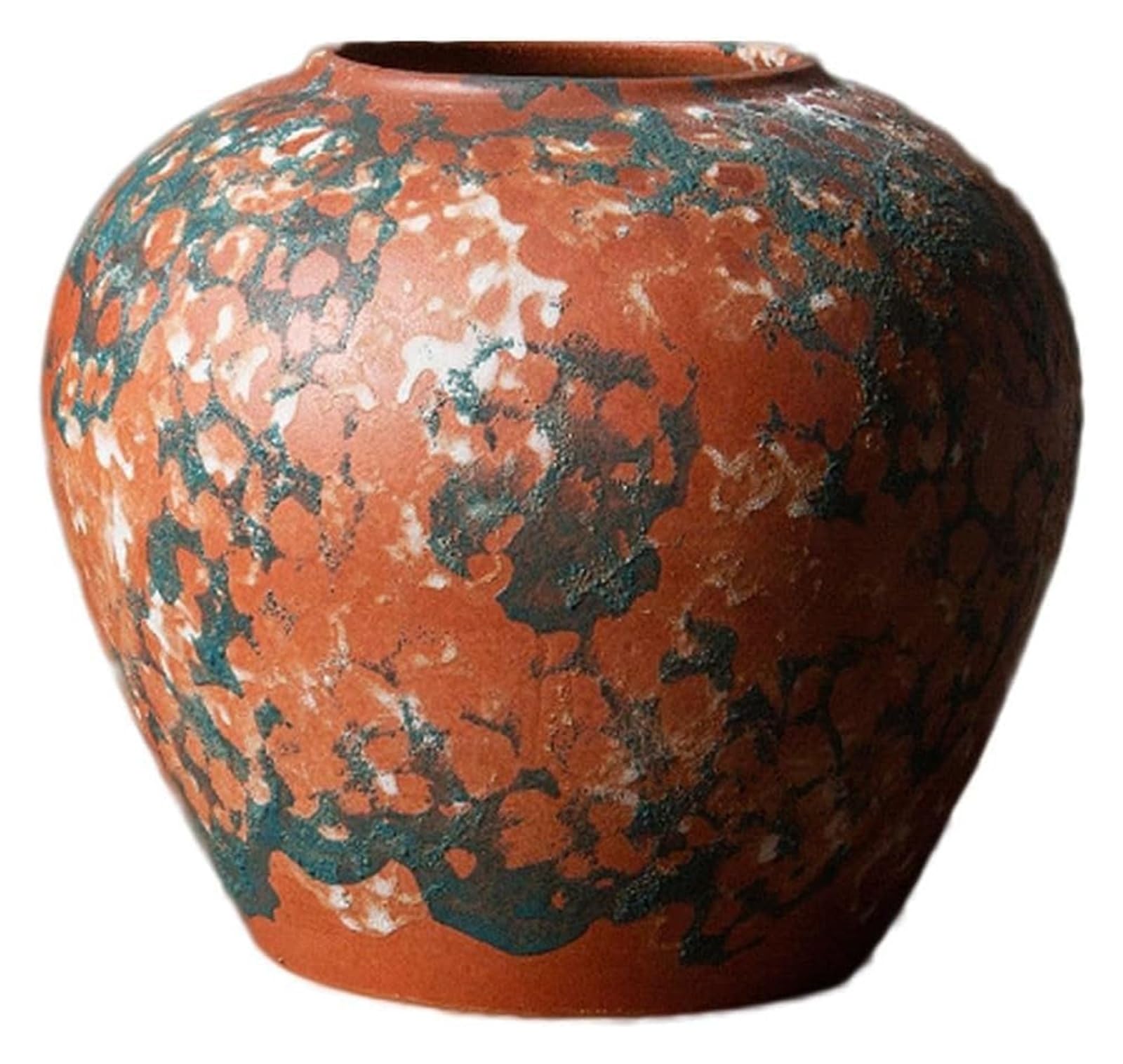 Vase Desktop Ceramic Rough Pottery Dried Flower Vintage Decorative Ornament Antique Vessel