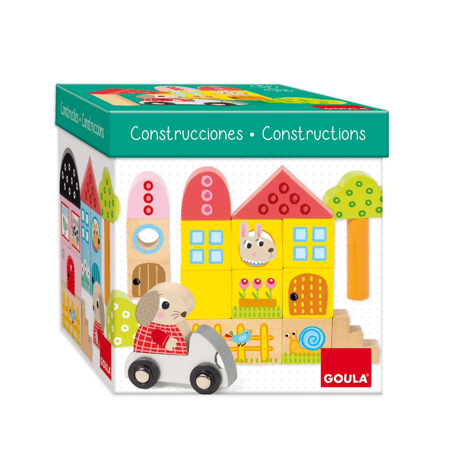Jumbo Goula - Construction, 40 Wooden pieces (D50201)