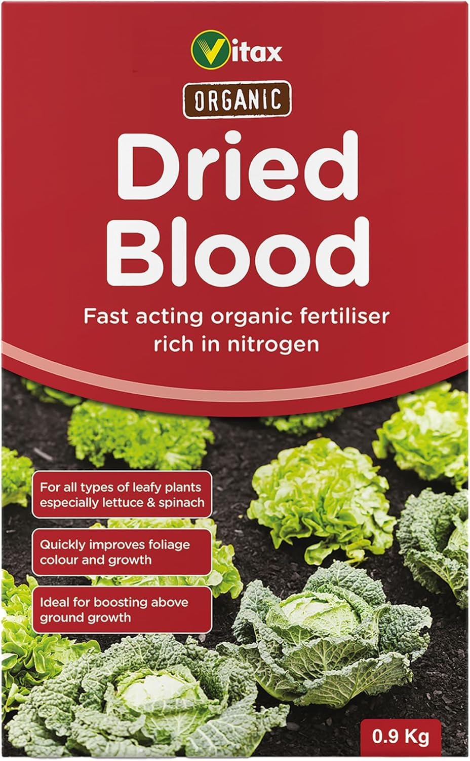 Organic Dried Blood Fertiliser Fast Acting 0.9kg