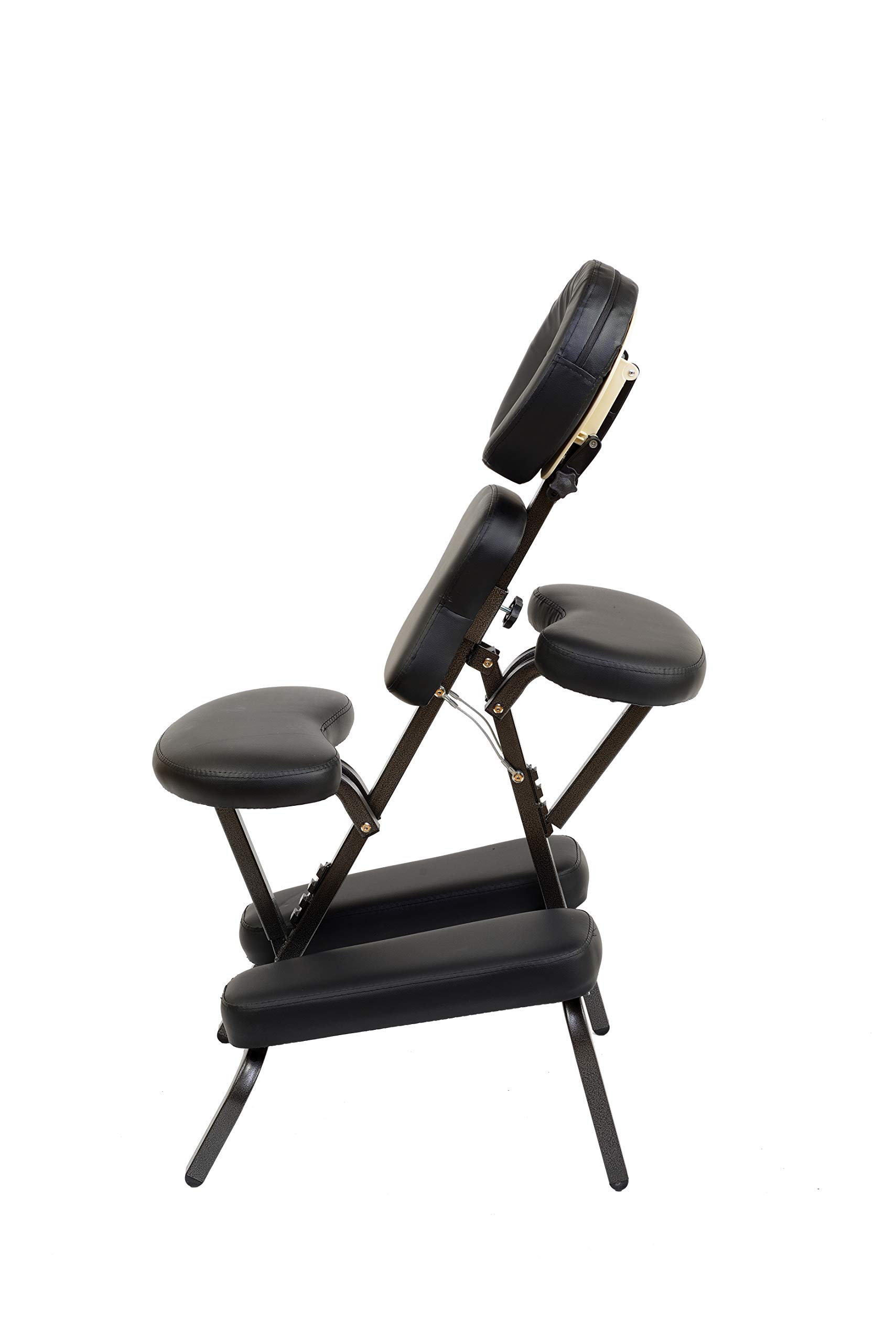 Sillón de Masaje Plegable y Portátil Negro con Bolsa de Transporte