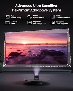 JMGO N1S Ultimate Triple Laser 4K Projector, 3300 ISO Lumens Projector, Google TV Netflix, Real-Time Auto Screen Fit, HDR10, 300, Blu-ray 3D, Home Theater Projector with 20W Dolby Digital+