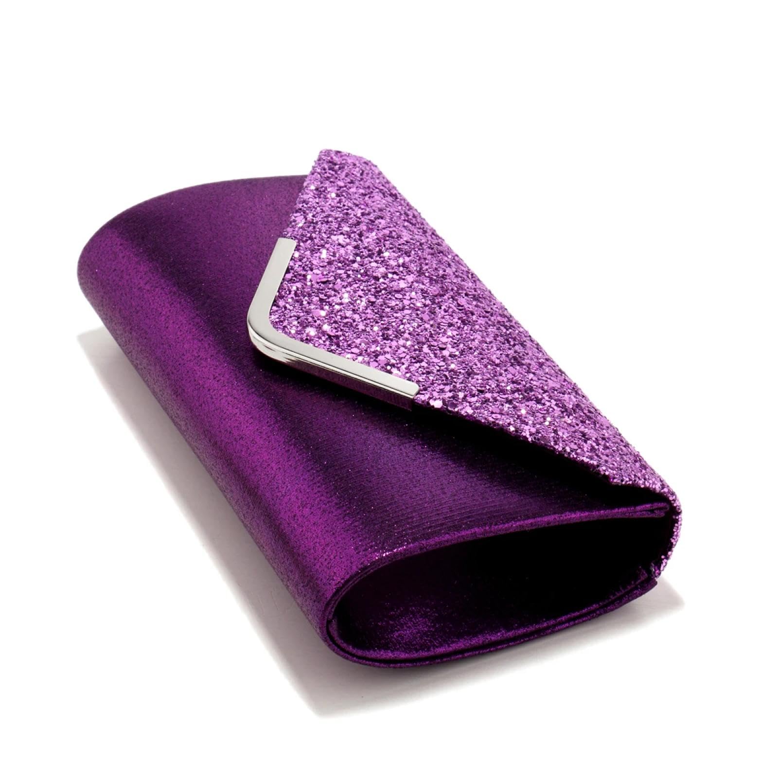 Abendtasche Damen Clutch Metall Kette Abend Taschen Pailletten Glitzer Mode Lady Umschlag Party Hochzeit Handtaschen Mädchen Handtaschen
