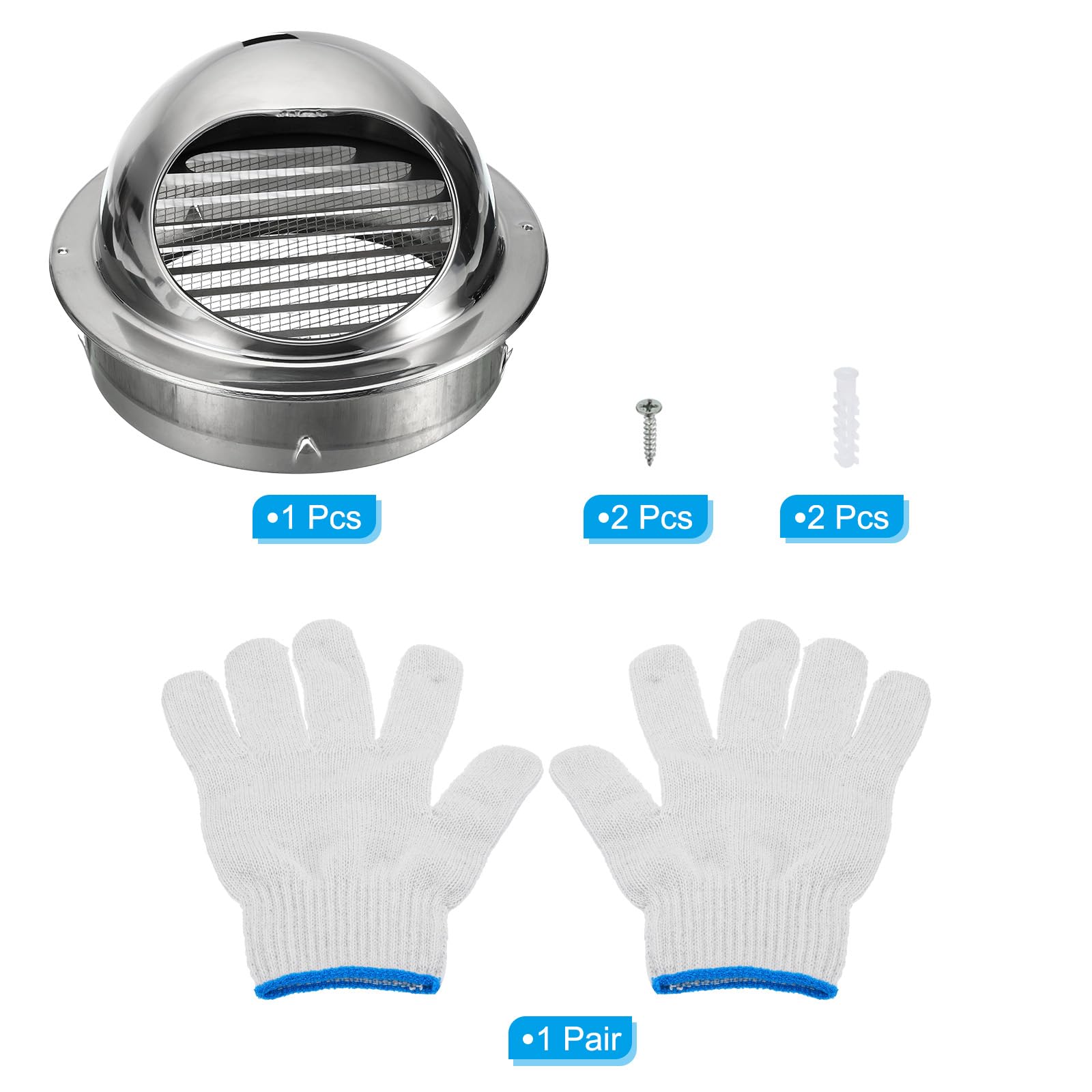 PATIKIL 8" Round Soffit Air Vents - Image 3