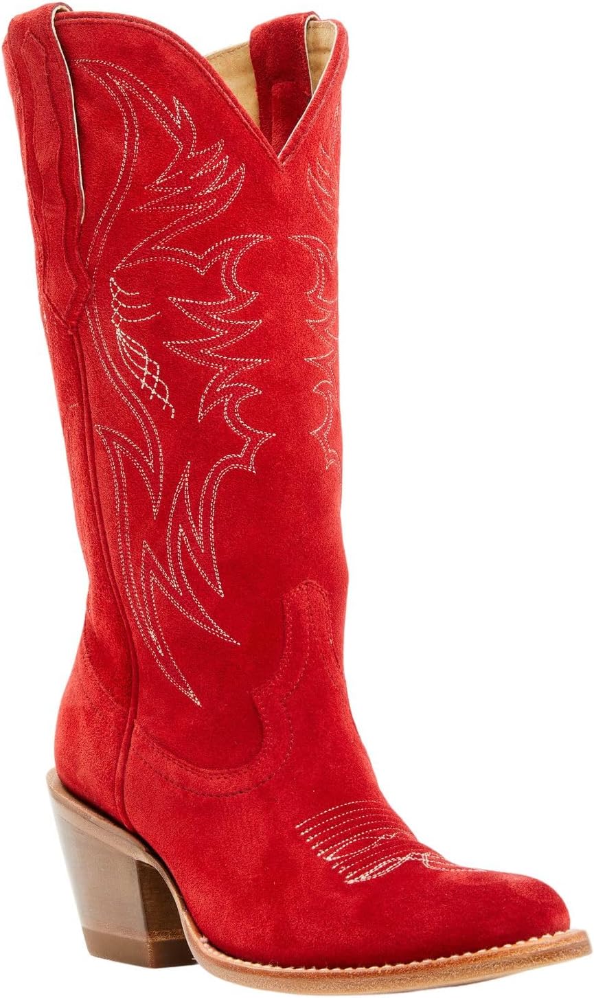 Idyllwind Women's Charmed Life Suede Western Boot Round Toe Cherry 5 1/2 M US