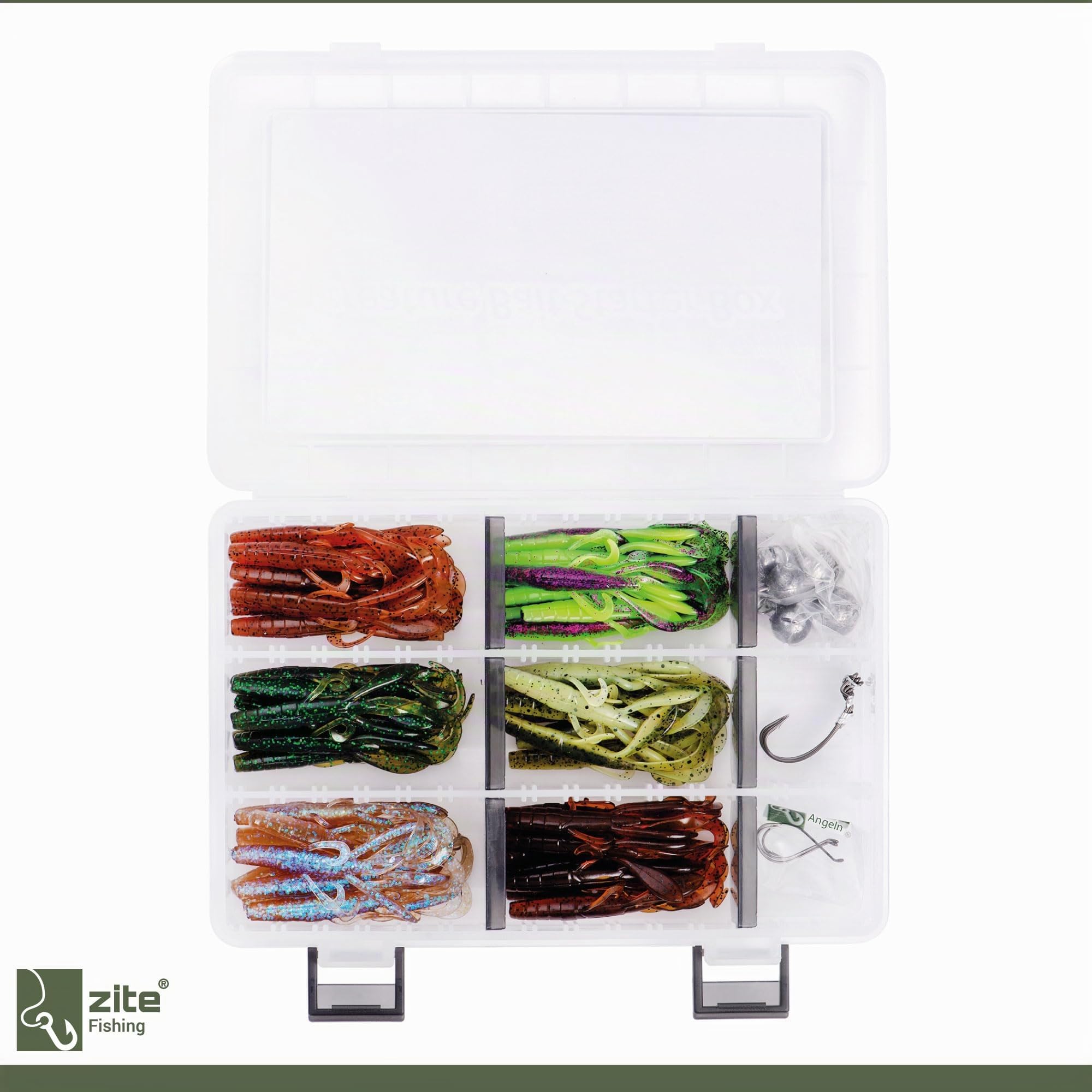 Zite Fishing Inzite Craw Starterbox – Ultimatives Creature Bait Set für