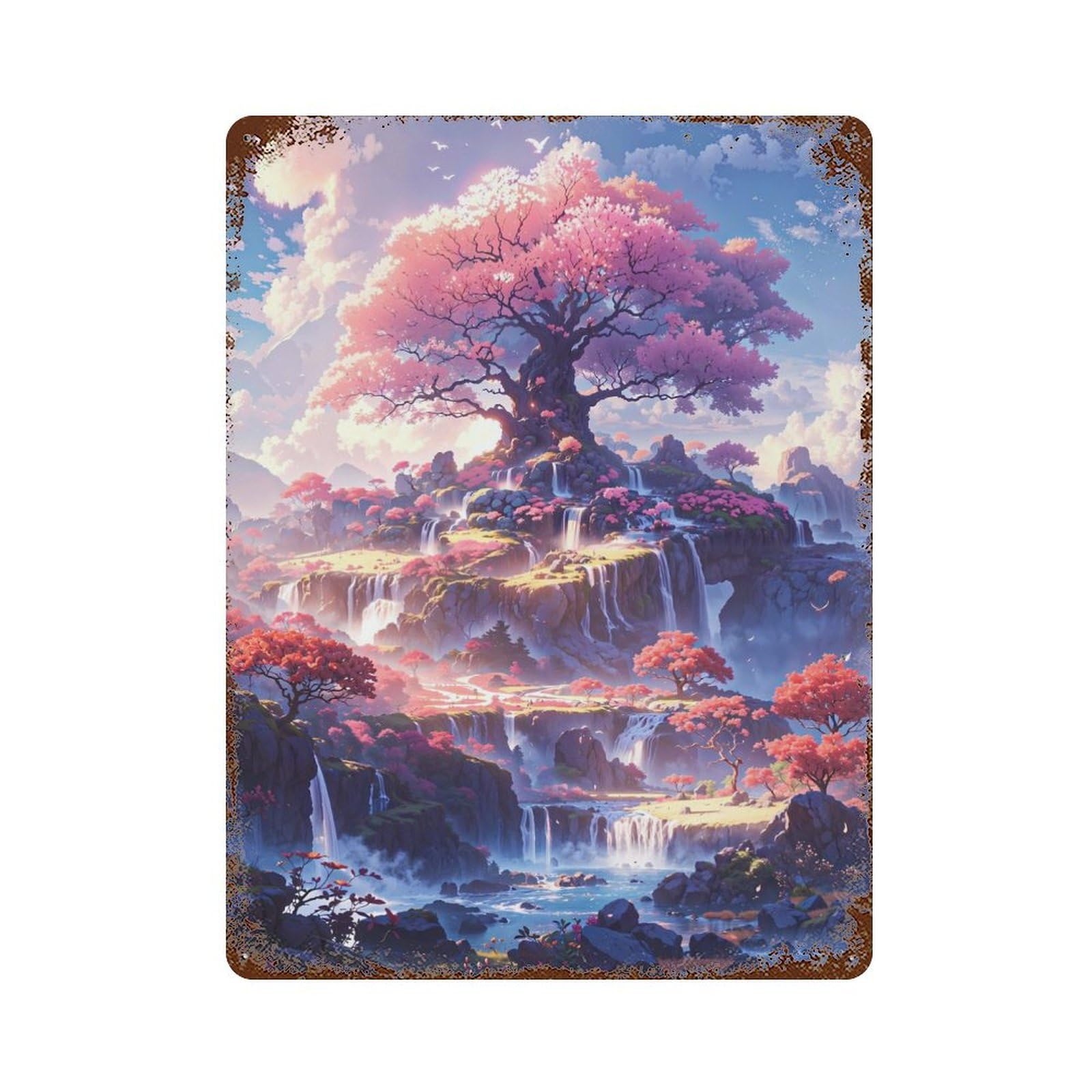Heart of The Forest Vintage Metal Tin Sign 15.7"x11.8", Ideal for Cafe, Home Bar And Lounge Decor