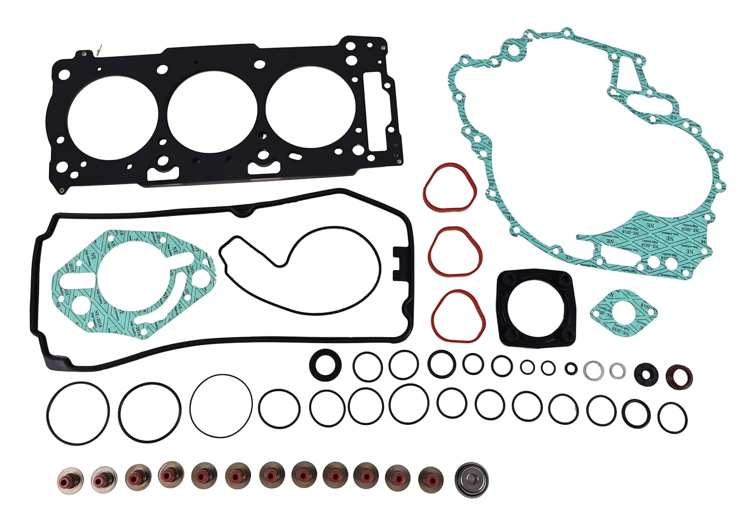 4-Tec Complete Engine Rebuild Gasket Kit 420296565 420888862 420890082 Compatible with Sea Doo GTI GTX RXP X RXT X Wake 130 155 185 215 255 260
