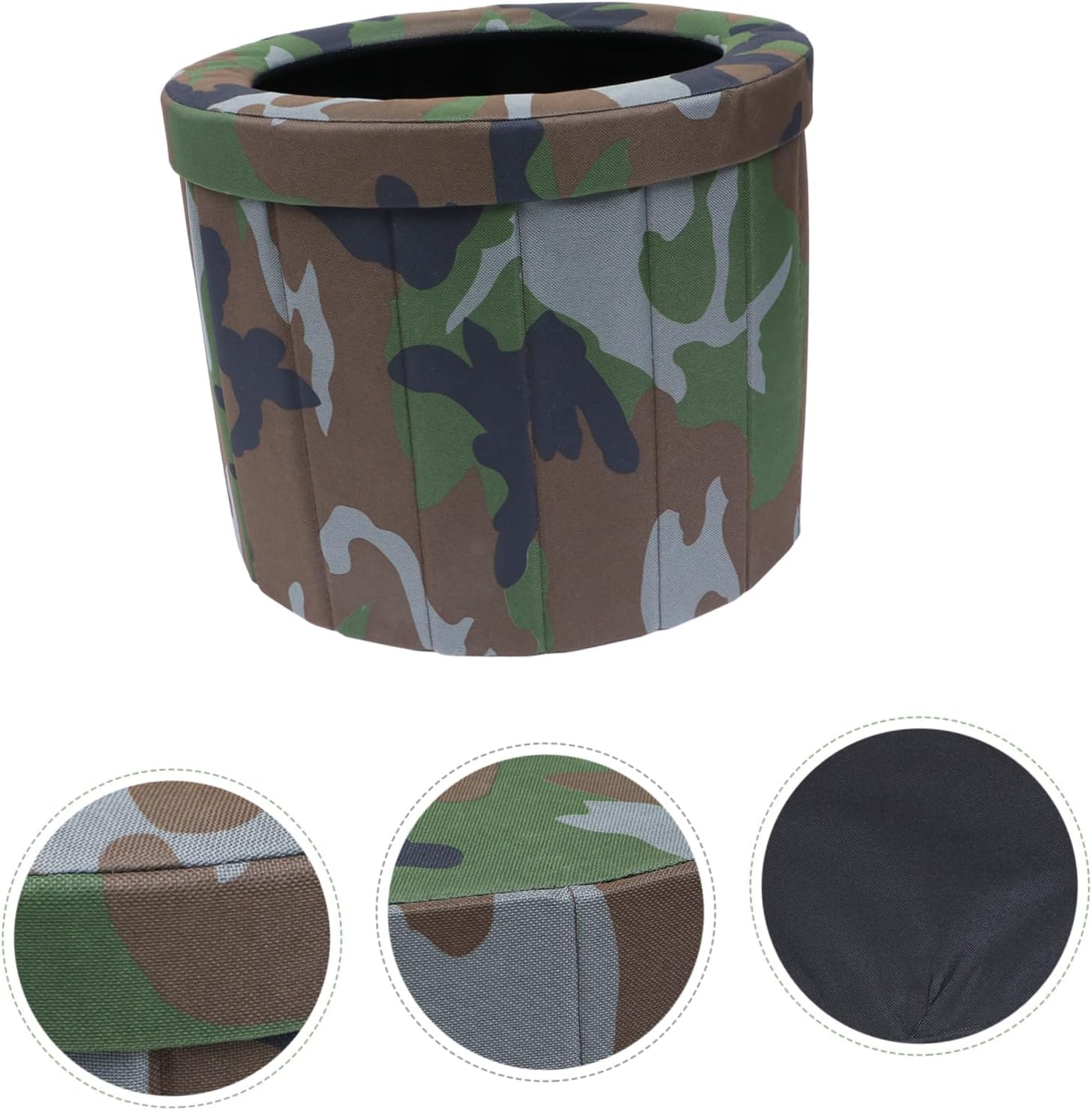 POPETPOP Portable Foldable Toilet for Outdoor Travel Lightweight Camping Potty Carrying Bag Easy to Use for RVs and Hiking
