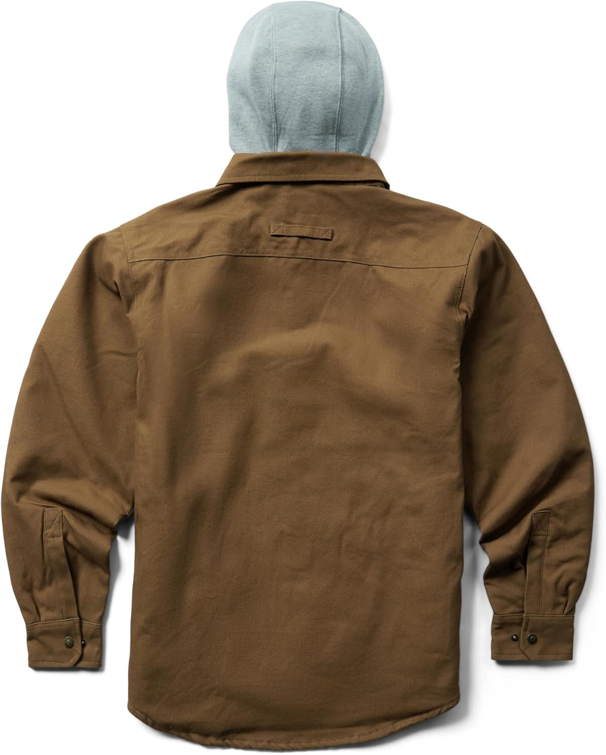 WOLVERINE Men's Overman Fleece Lined Cotton Duck Canvas Hooded Shirt Jacket