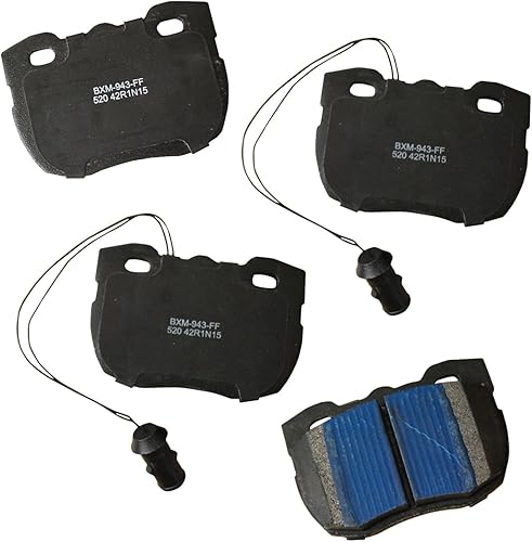 Vista 223 de Bendix Premium SBM8 - Pastillas de freno semimetálicas Premium para modelos seleccionados Buick Special, Camaro, Corvette, Phaeton, Olds F85, Vista