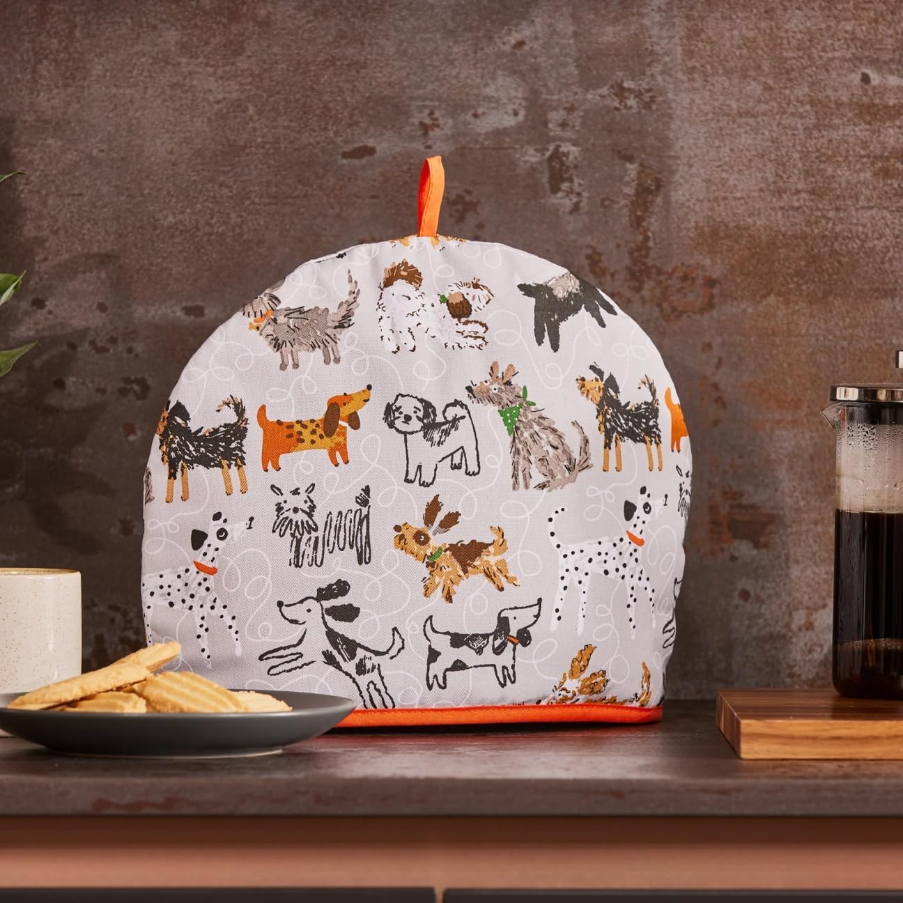 Ulster Weavers, Dog Days, Cosy-Vibrant Kitchen Accessory, 100% Cotton, Warming & Insulating, Machine Washable-Perfect for a Traditional English High Tea Experience, Grey, One Size