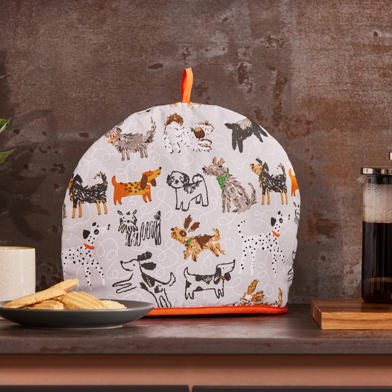 Ulster Weavers Couvre-Théière Chiens 35x35 Cm - 100% Coton - Accessoire Cuisine Pour Amoureux Des Chiens