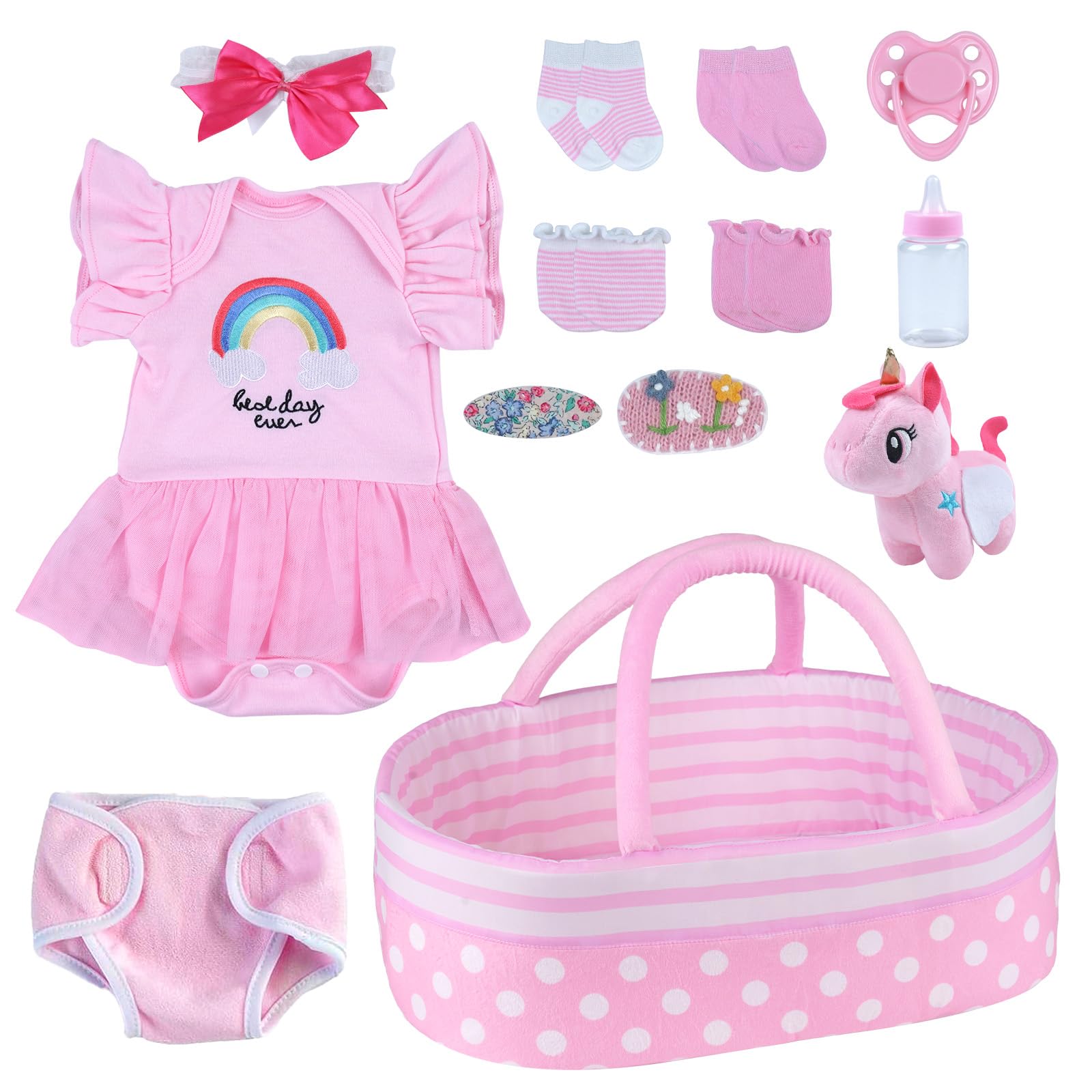 Amazon.com: BABESIDE Reborn Baby Doll Accessories for 17–22